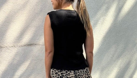 Sleeveless Gold Button Knit Vest